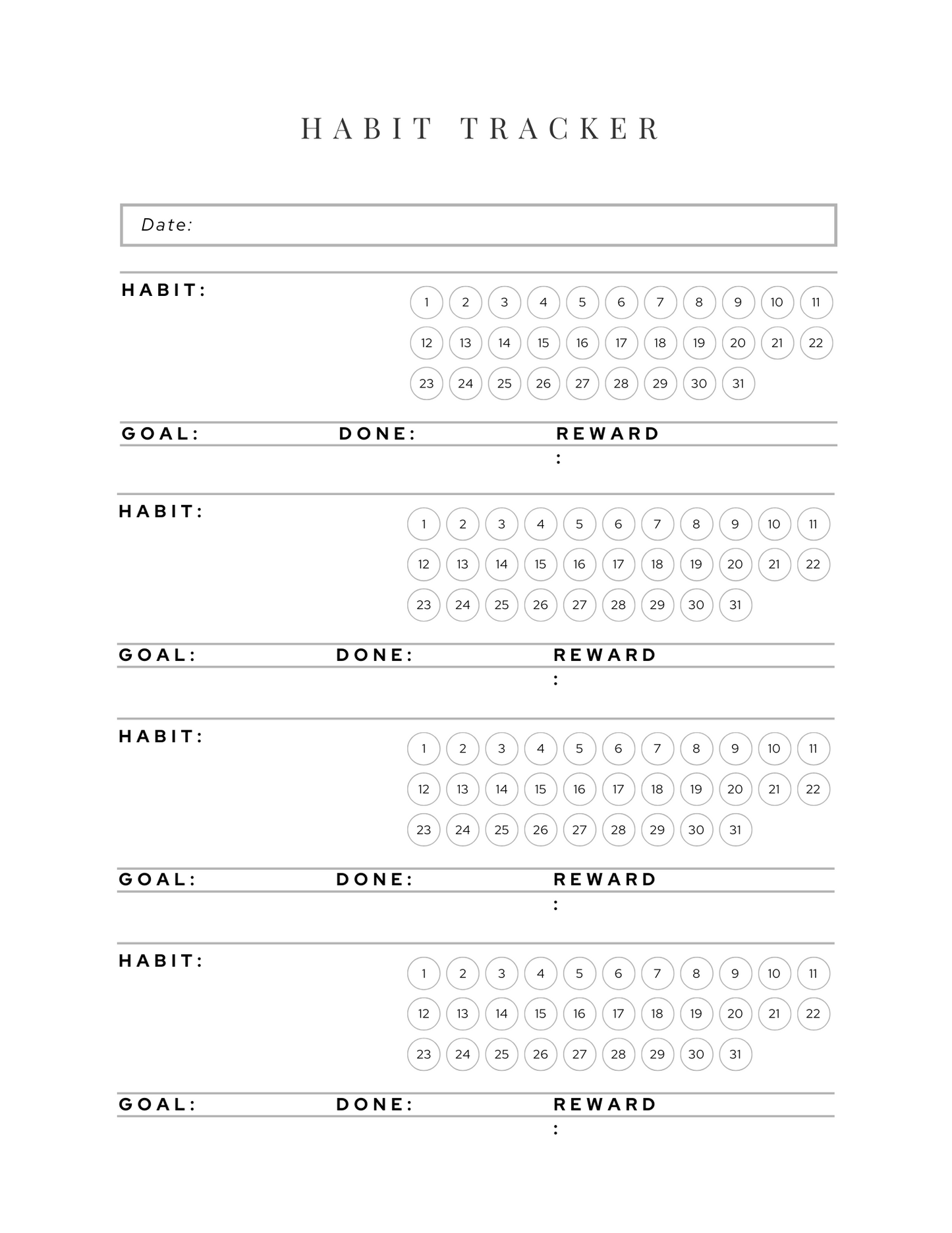 Fitness Planner Digital Workout Tracker Meal Planner Template Weight Loss Journal Printable Health Goal Tracker