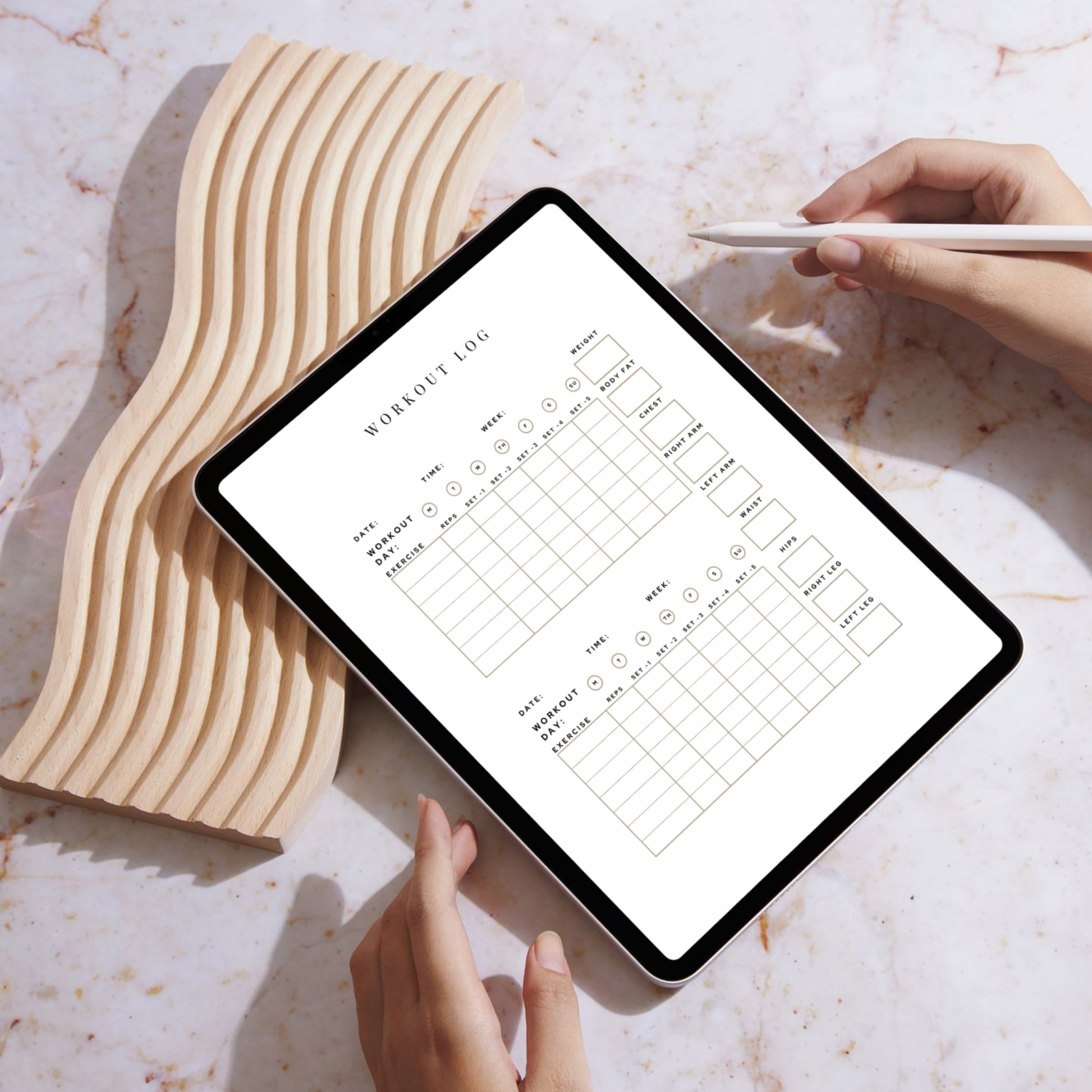Fitness Planner Digital Workout Tracker Meal Planner Template Weight Loss Journal Printable Health Goal Tracker Instant Download
