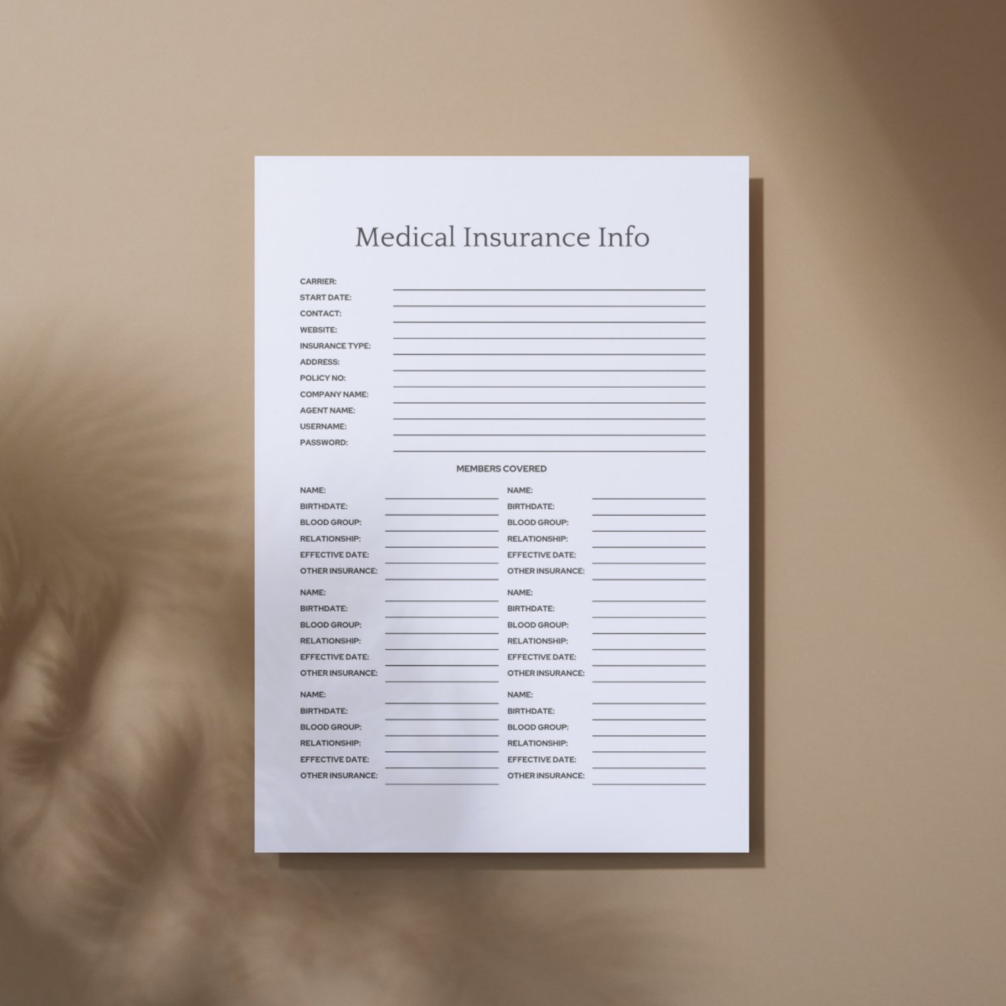 Emergency Family Binder Printable What If Binder for Disasters, Medical Organizer & Emergency Plan Prepper