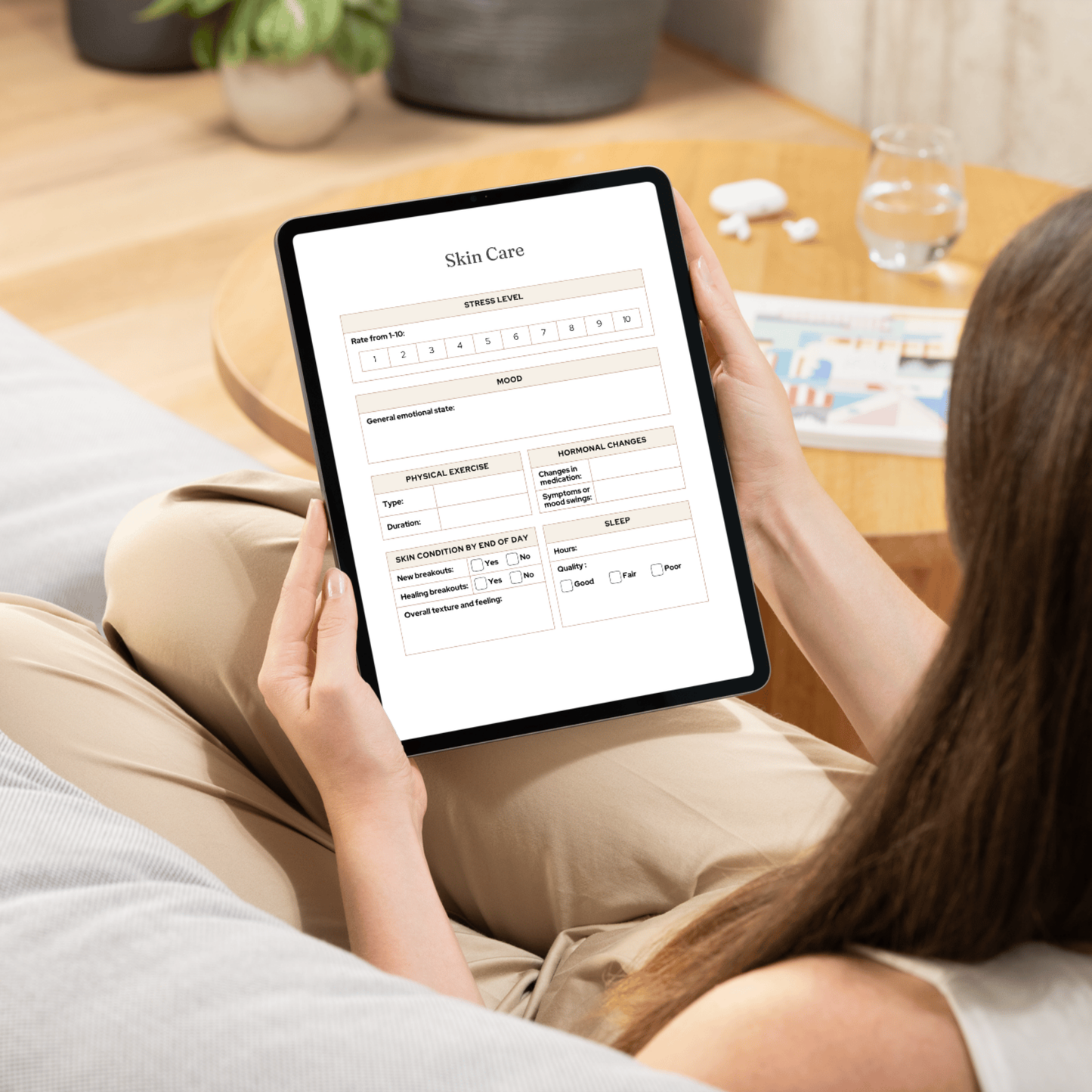 Mental Wellness Journal Digital Self Care Journal Mindfulness Journal Meal Planner Mental Health Fitness Tracker Instant Download